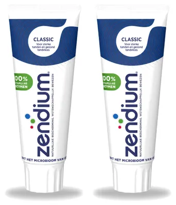 Produktbild von 2 x Zendium Classic Tandpasta mit natürlichen Enzymen - 75 ml - Vorteilspackung - 2 Stücke