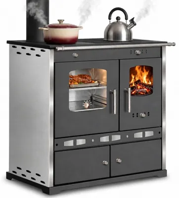 Produktbild von Küchenofen ECO LUX INOX mit Edelstahlbackfach-Edelstahlverkleidung