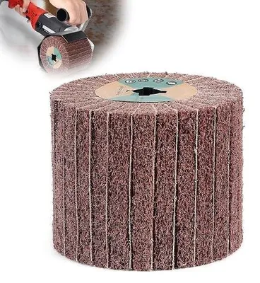 Zdjęcie produktu dla Szczotka ścierna do szlifierki 120X100MM ziarno 60 włókna syntetyczne