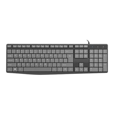 Produktbild von NATEC FLAMEBACK, Volle Größe (100%), Kabelgebunden, USB, Membran Key Switch, QWERTY, Schwarz