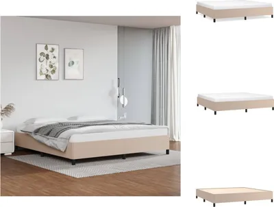 Produktbild von vidaXL Bettgestell Cappuccino-Braun 200x200 cm Kunstleder - Betten & Bettgestelle