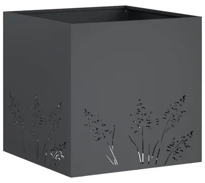 Immagine prodotto di vidaXL Vaso da giardino antracite, 50 x 50 x 49 cm