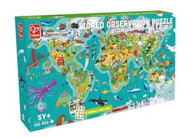 Produktbild von "2-in-1-Weltreise" Puzzle und Spiel / 105 Teile
