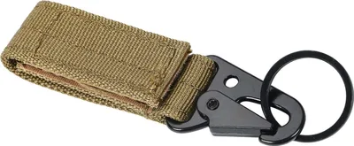 Produktbild von Outdoor Hängende Nylon-Gurtband-Schnalle, multifunktionales Bergsteigen, Klettern, Camping-Werkzeug, Zubehör, Karabiner, Schlüsselanhänger, Khaki
