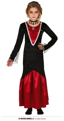 Immagine prodotto di Costume da vampiro per bambina, taglia:128/134