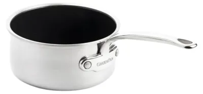Stielkasserolle 16 cm 1,5 L Edelstahl, keramisch, PFAS-frei, Induktion