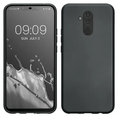 Produktbild von kwmobile Handyhülle für Huawei Mate 20 Lite Hülle - Silikon Case metallisch schimmernd - Schutzhülle Cover - Metallic Grau