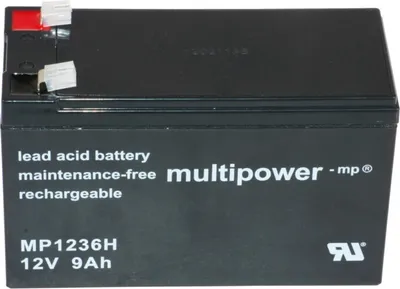 Produktbild von Multipower Blei-Akku MP1236H Pb 12V 9Ah Hochstrom, Faston 6,3