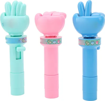 Obrázok produktu pre 3 ks Finger Guessing Game Handheld Change Guessing Rock Paper Scissors Game Zábava Interaktívna hračka Zelená Ružová Modrá