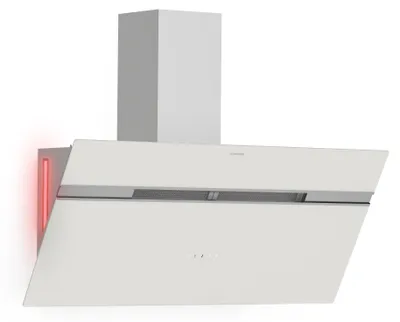 Obrázok produktu pre Klarstein Smart Alina digestor – 90 cm, prietok vzduchu 615 m³/h, dotykové ovládanie, energetická účinnosť A, LED osvetlenie, recirkulácia a odsávanie vzduchu, hlučnosť 54 dB, biely