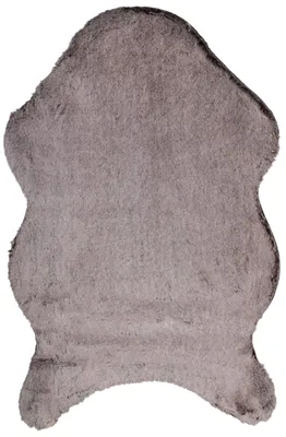 Kunstfellteppich 60 x 90 cm, kuschelig, beige, Dekoteppich