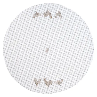 Produktbild von Clayre & Eef Geschirrtuch CSC48N Ø 80 cm - Beige 100% Baumwolle Küchentuch Grubentuch Geschirrhandtücher