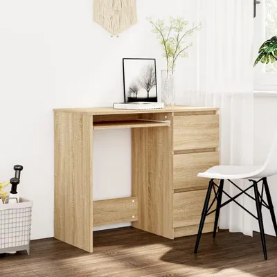 Produktbild von Schreibtisch aus Sonoma Eiche 90x45x76cm