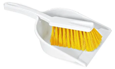 Produktbild von Nölle Profi Brush HACCP Kehrgarnitur, gelb, 0,25 mm weiche Borsten | 1 Stück