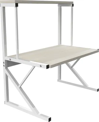 Image de Étagère de cuisine Étagère pour micro-ondes 2 niveaux Support pour micro-ondes 54*30*65cm