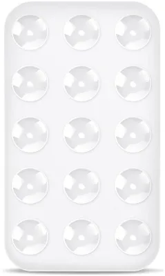 Produktbild von Silikon Auto-Telefonhalter - Weiß - Multifunktionell - Ideal für Mobiltelefone - Klein und Praktisch