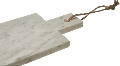 Productafbeelding van Marmeren serveerplank, wit gelakt, 44 x 16 x 2 cm, serveerplank voor snacks