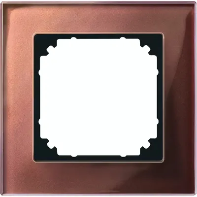 Produktbild von Merten Echtglasrahmen 489115 1fach mahagoni M-PLAN (489115)