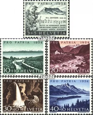 Produktbild von Briefmarken Schweiz 1954 Mi 597-601 (kompl.Ausg.) gestempelt Pro Patria