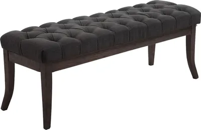 Produktbild von CLP Sitzbank Ramses Stoff antik-dunkel mit hochwertiger Polsterung | Farbe dunkelgrau Größe 120 cm