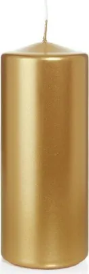 Produktbild von Stumpenkerzen Gold 150 x Ø 60 mm, 16 Stück