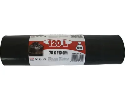 Obrázek produktu pro Odpadkový pytel RAKKUUN 120l, 10 ks černá