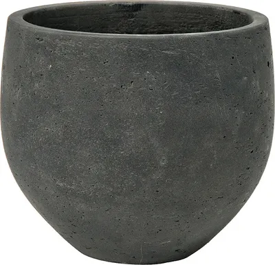 Produktbild von Pottery Pots Blumentopf Orb Grau-Schwarz D 32 cm H 28 cm