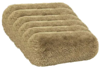 Image de vidaXL, housses de coussin, 6 pièces, HEERLEN, vert clair, diamètre 15 x 40 cm, en polaire