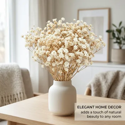 Imagen del producto de Flores secas, 50 unidades, decorativas, para manualidades