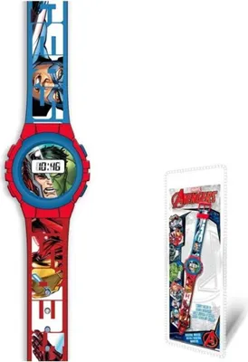 Produktbild von Avengers Armbanduhr Uhr für Kinder mit Iron Man, Captain America & Co.