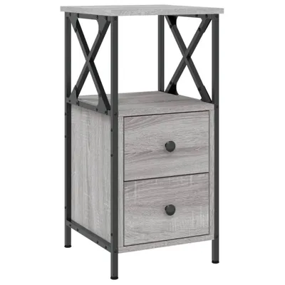 Immagine prodotto di Comodino Grigio Sonoma 34x35,5x70 cm in Legno Multistrato