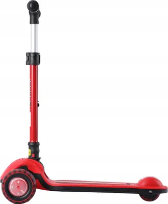 Produktbild von Ferrari Kinder-Dreirad-Roller FXK108 | Dreirad-Roller mit LED-Rädern | Hinterradbremse verstellbarem Lenker | Belastung bis 50 kg für Kinder, Mädchen