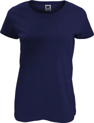 Produktbild von Fruit of the Loom - T-Shirt für Damen kurzärmlig RW4724 (S) (Dunkles Marineblau)