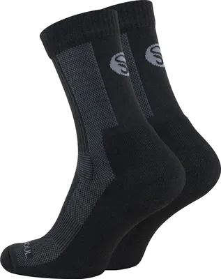 Produktbild von Stark Soul® 1 Paar Merino Outdoor Trekking Socken für Damen und Herren, schwarz, 35-38