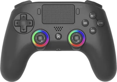Produktbild von PS4 Controller Wireless, LED, Vibration, Kopfhöreranschluss, Programmierbare M1 M2 Tasten, Schwarz