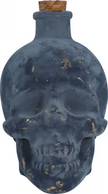 Produktbild von Totenkopf Deko Flakon als Giftflasche für Halloween 13cm