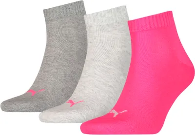 Produktbild von Puma PUMA UNI QUARTER PLAIN 3P middle grey melange / pink middle grey melange / pink 35/38