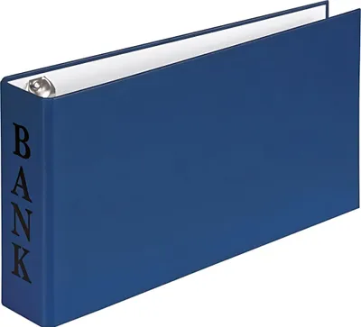 Obrázek produktu pro Veloflex VELOCOLOR Bankringbuch 2-Ringe blau 4.5 cm DIN A6 quer