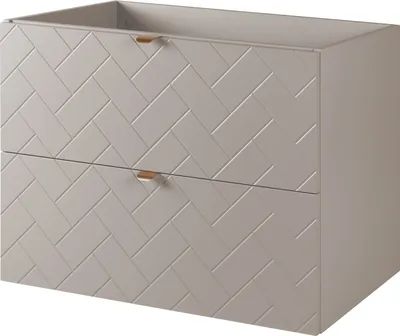 Produktbild von Badezimmerschrank, Kaschmir mit goldener Griff, 80 x 57 x 46 cm