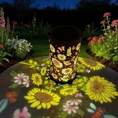 Zdjęcie produktu dla Lampka słonecznik solarny LED ogrodowy dekoracyjny na prezent