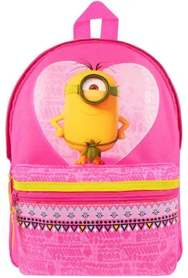 Productafbeelding van Minions Kinder Rugzak Roze, 31 x 23 x 9 cm