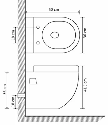 Produktbild von vidaXL Wand-WC Keramik Weiß
