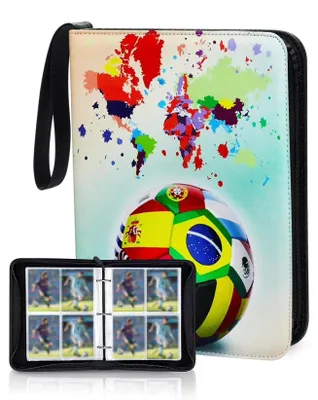 Imagen del producto de Álbum de cartas de fútbol con 50 páginas para 400 cartas
