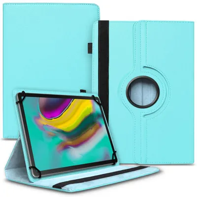 Produktbild von Tablet Hülle für Samsung Galaxy Tab S5e Tasche Schutzhülle Case Cover DrehbarFarben:Türkis