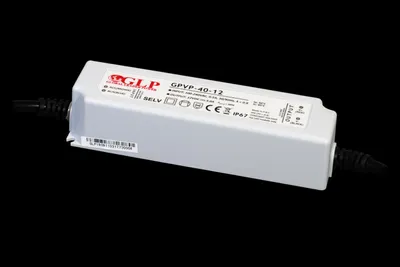 Produktbild von 12V 3,5A GLP Netzteil, IP67, Schutzklasse II