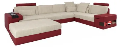 Productafbeelding van Moderne hoekbank, L-vormig, gestoffeerde banken, banken, fauteuils, hockers, woonkamer meubels