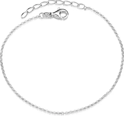 Produktbild von MATERIA by Matthias Wagner Armkettchen Silber 925 - Damen Armband Armkette rhodiniert 18-21cm verstellbar SA-124-Silber