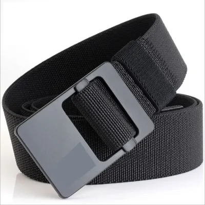 Produktbild von Gürtel Herren 124 cm Militär Taktischer mit Schnellverschluss Schnalle, langlebiges Nylon, Schwarz | SQMK-00019