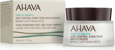 Produktbild von AHAVA Age Control Even Tone Moisturizer, Tagescreme, Frauen, Gesicht, Hals/Nacken, Anti-Aging, Anti-Falten, Feuchtigkeitsspendend, Feuchtigkeitsspendend, 50 ml, Topf