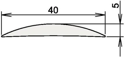 Immagine prodotto di Alluminio soglia 090 3-111 L.840mm Alu.argento anodizzato ATHMER